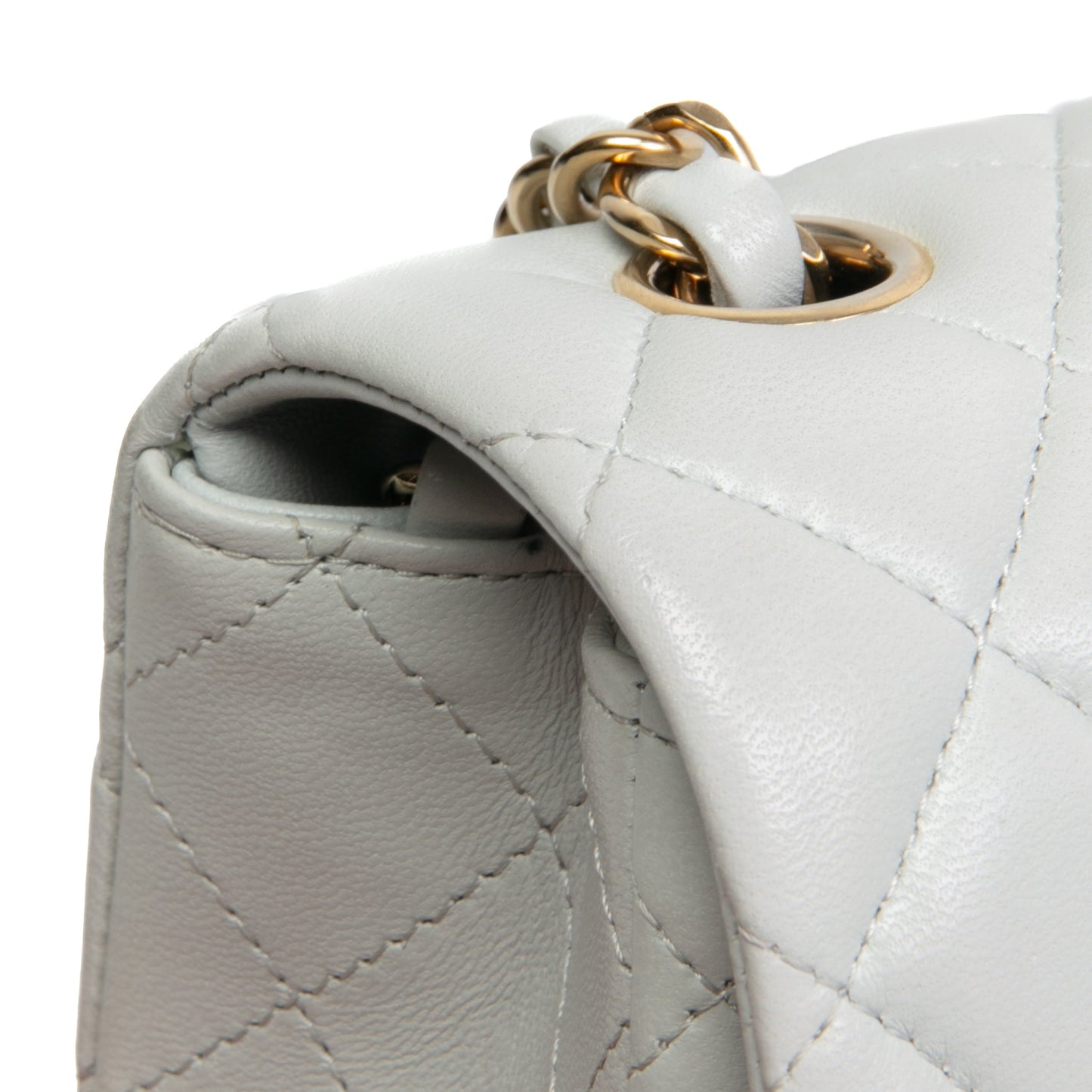 CHANEL Rectangular Mini Flap - Greyish Blue