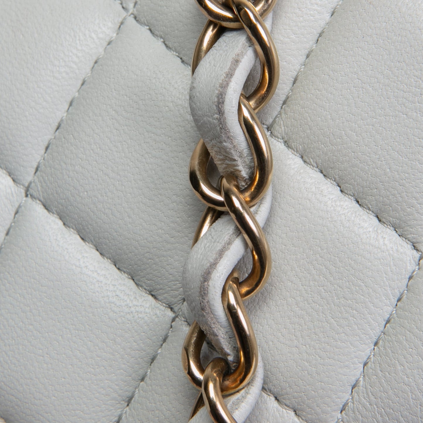 CHANEL Rectangular Mini Flap - Greyish Blue