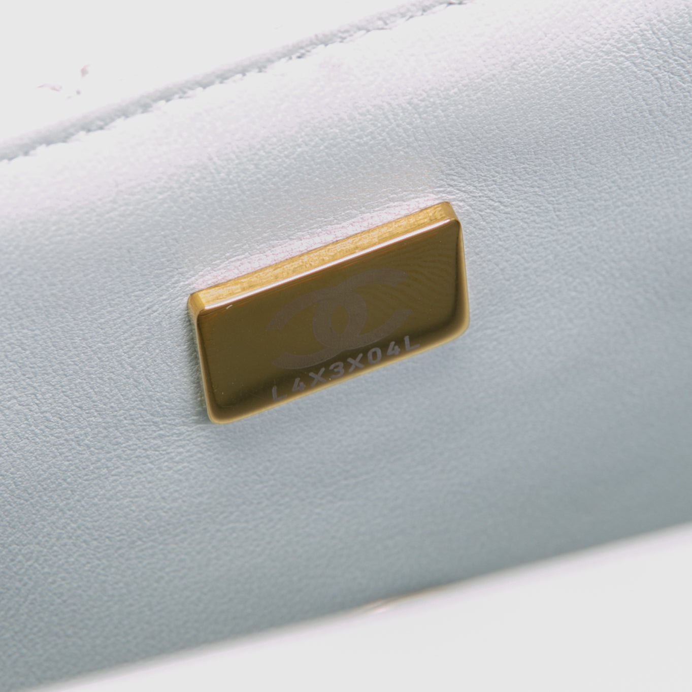 CHANEL Rectangular Mini Flap - Greyish Blue