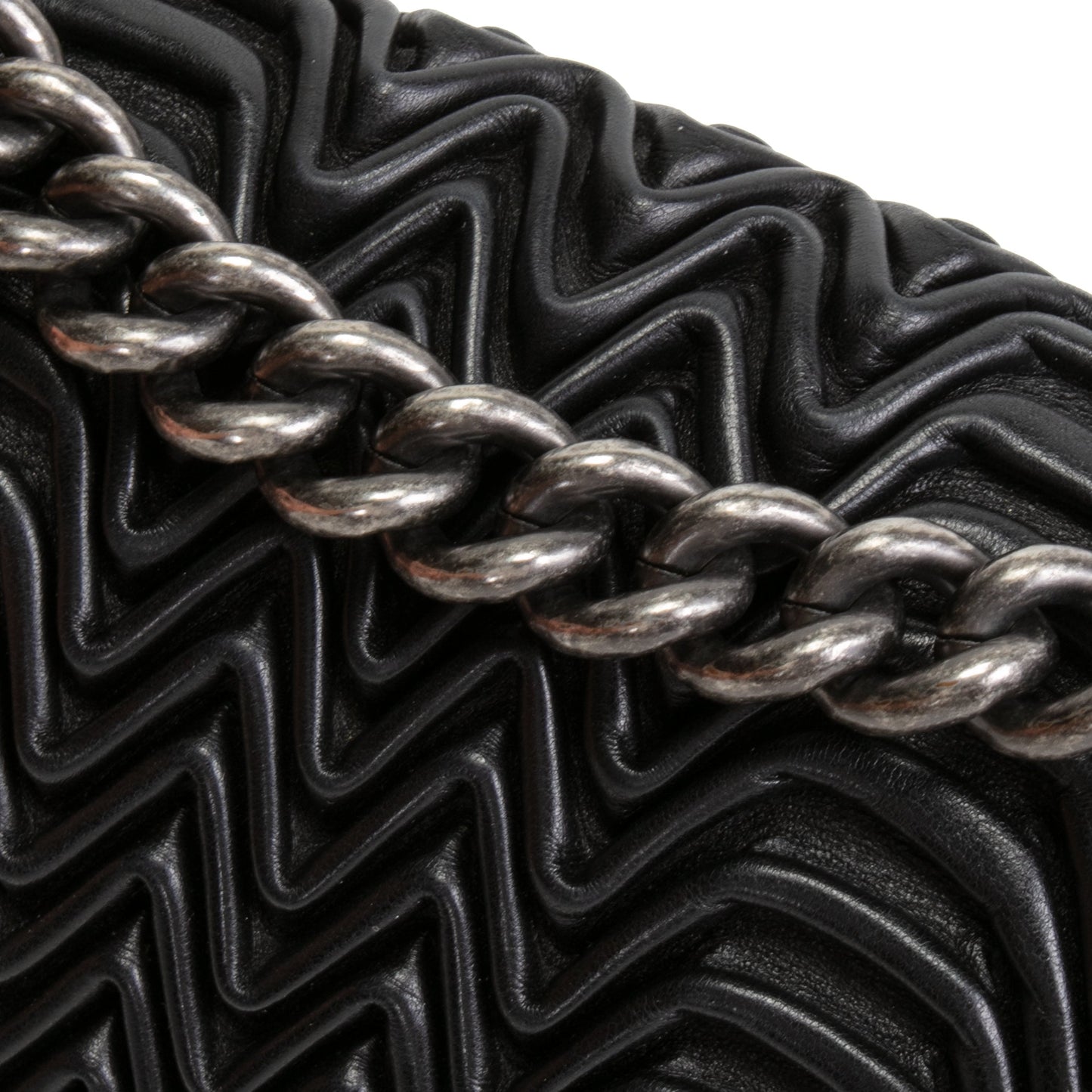 CHANEL 3D Pleated Medium Boy Bag - Black