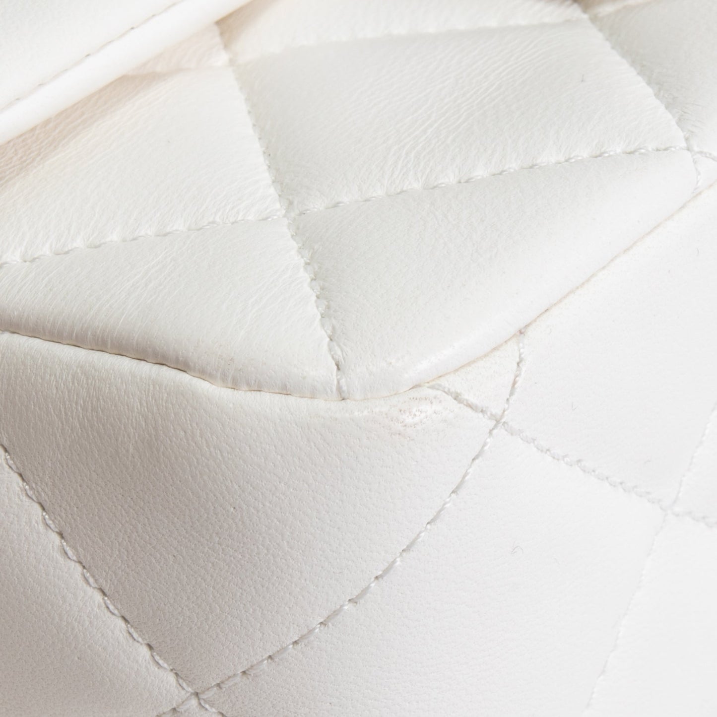 CHANEL My Perfect Mini Adjustable Pearl Chain Flap - White