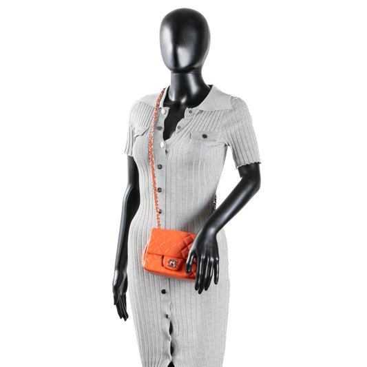 CHANEL Square Mini Flap - Orange