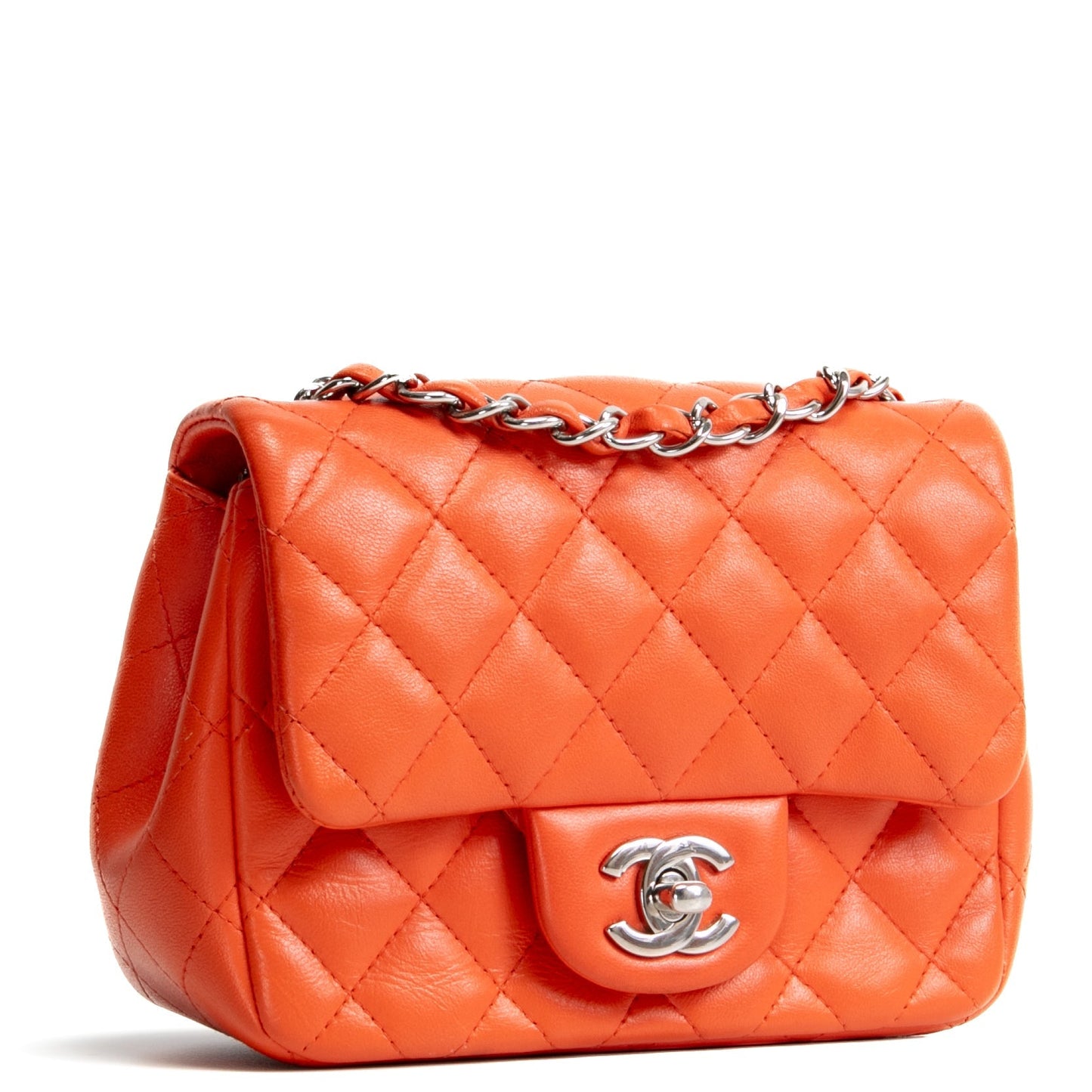 CHANEL Square Mini Flap - Orange