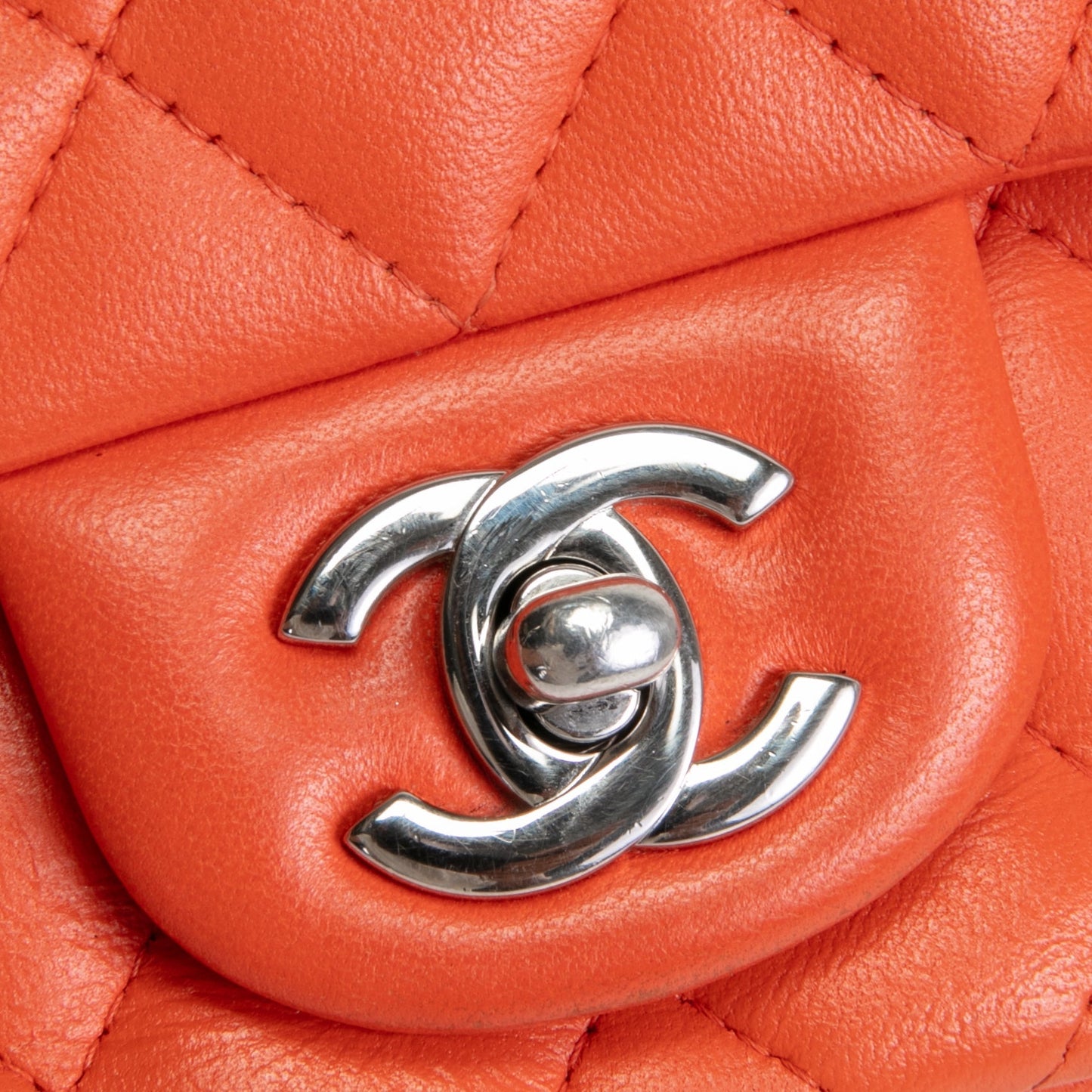 CHANEL Square Mini Flap - Orange