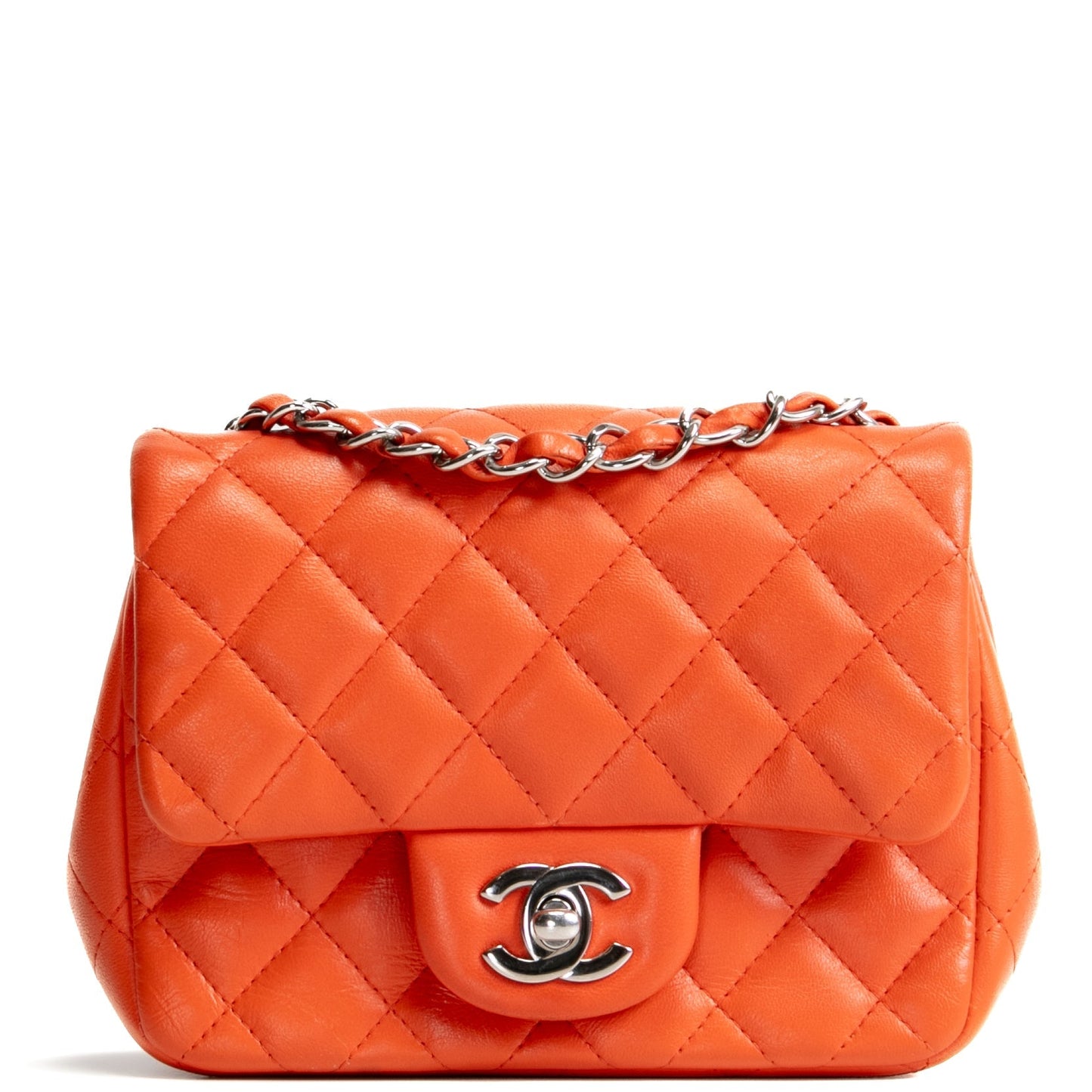 CHANEL Square Mini Flap - Orange