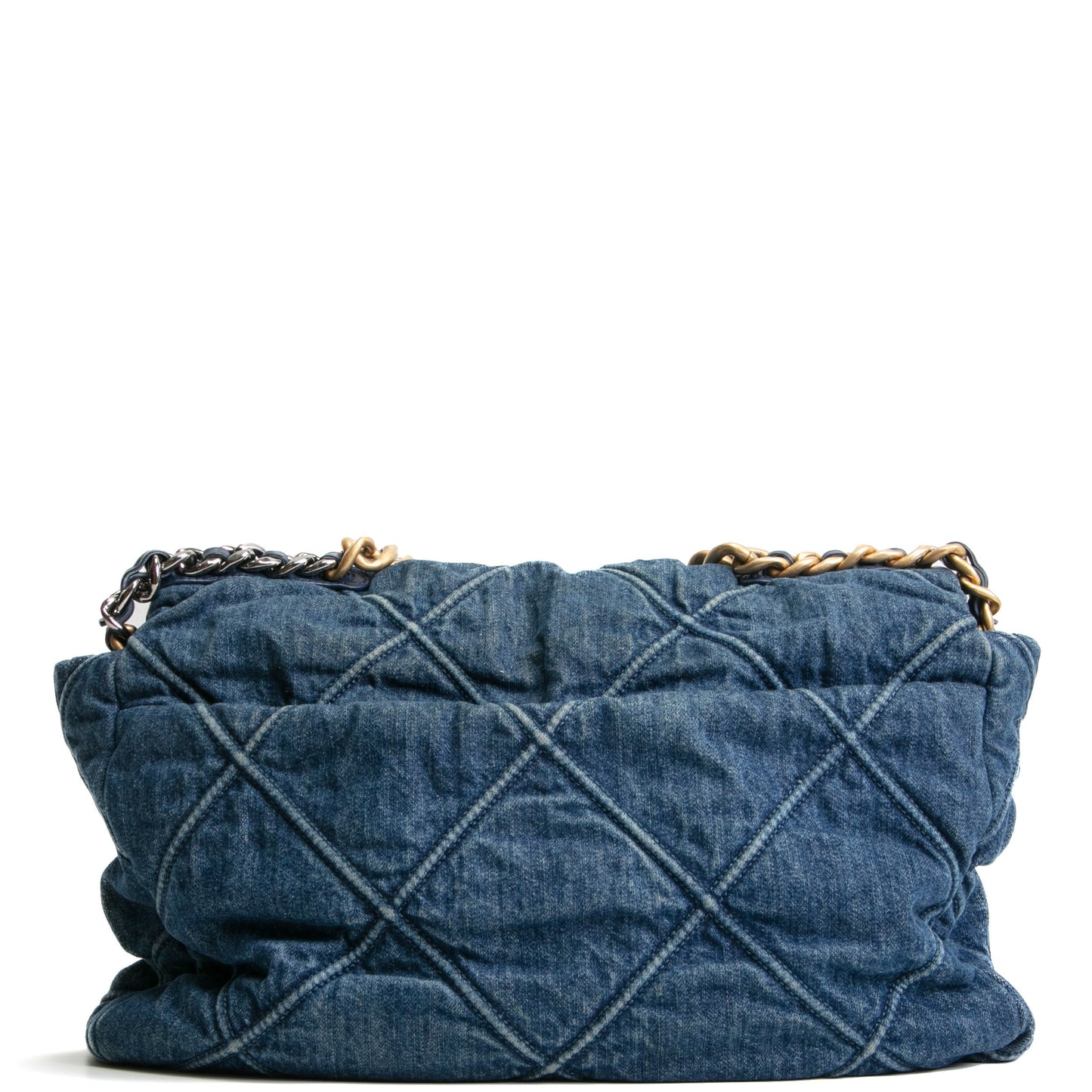 CHANEL 19 Denim Maxi Flap - Blue Jean