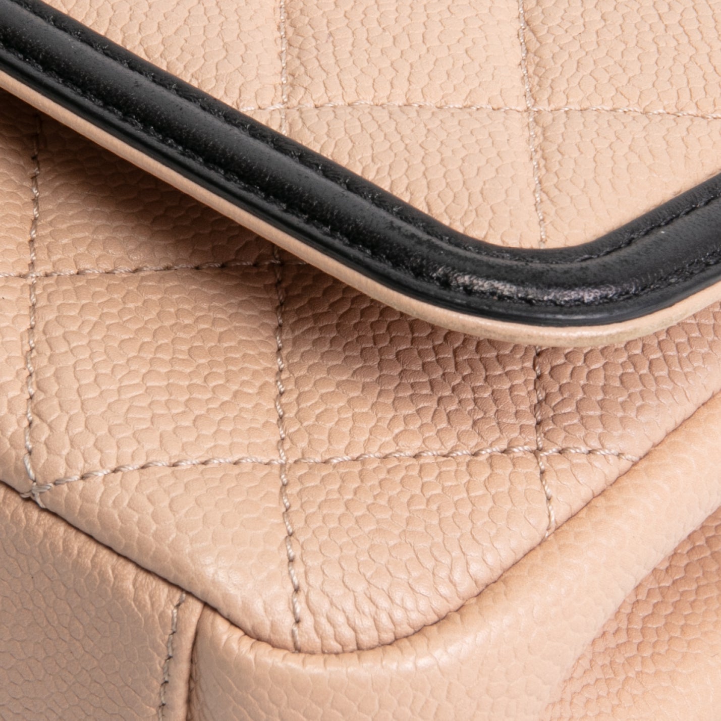 CHANEL Filigree CC Small Flap Bag  - Dark Beige