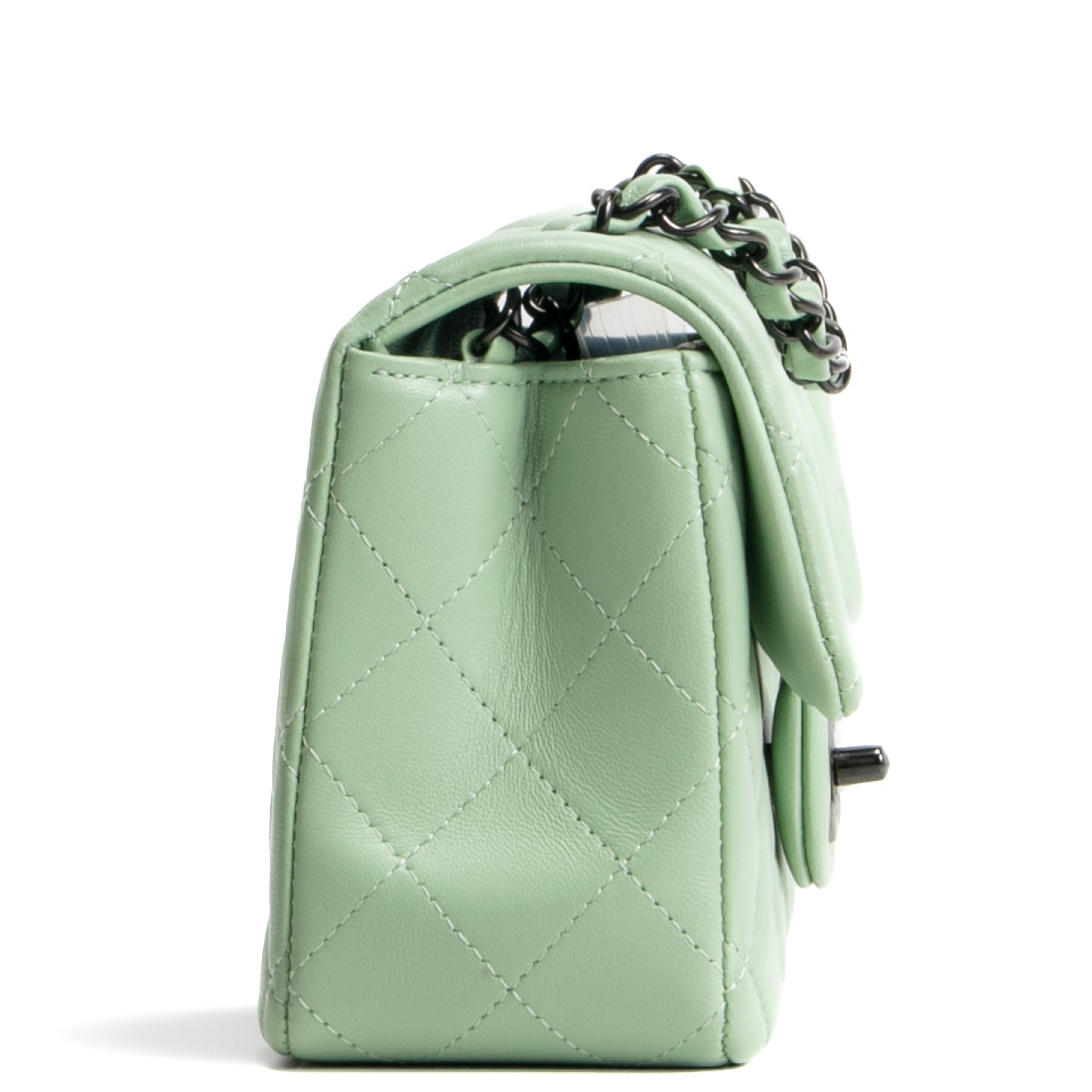 CHANEL Rectangular Mini Flap Bag - Matcha Green