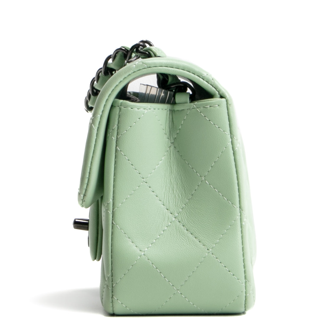 CHANEL Rectangular Mini Flap Bag - Matcha Green