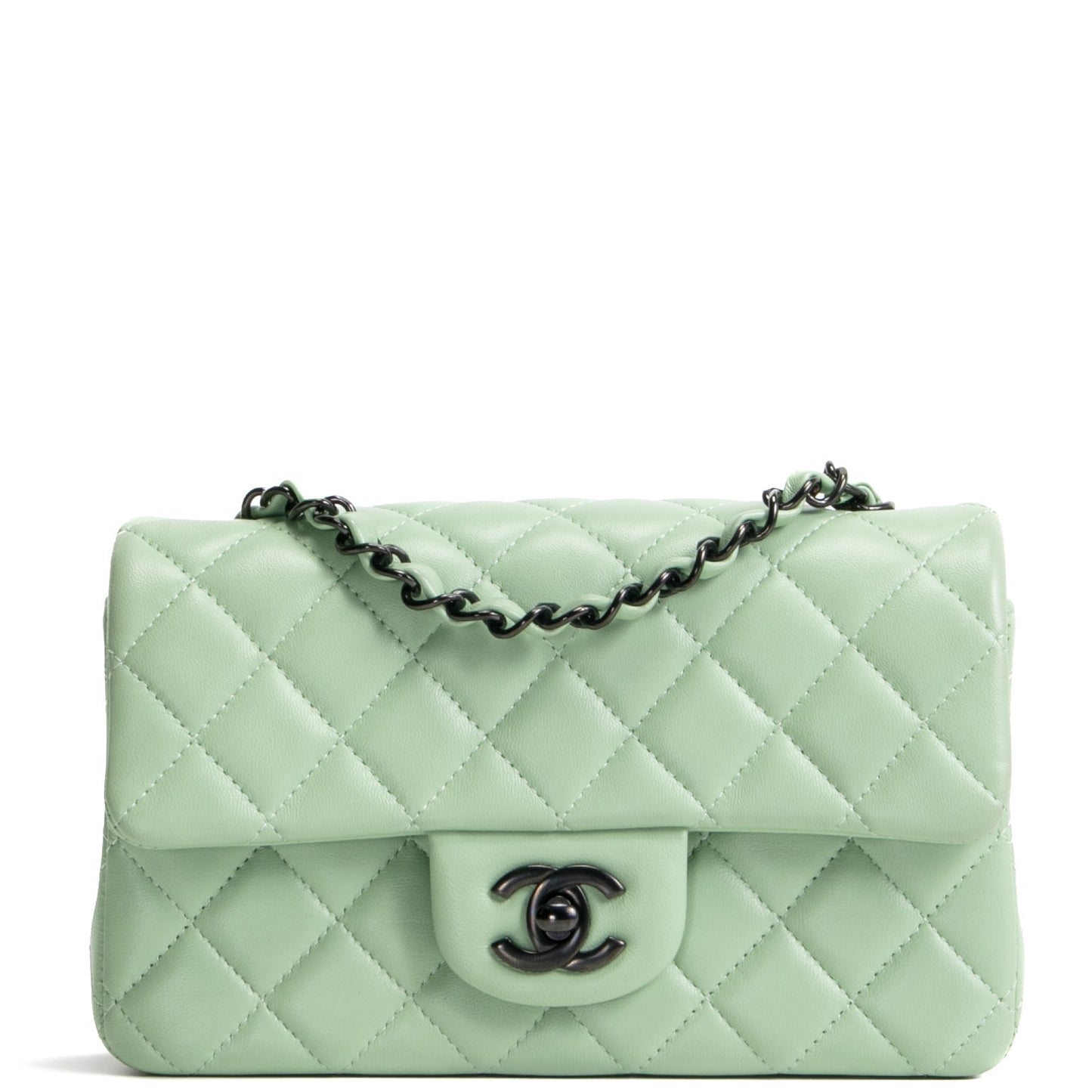 CHANEL Rectangular Mini Flap Bag - Matcha Green