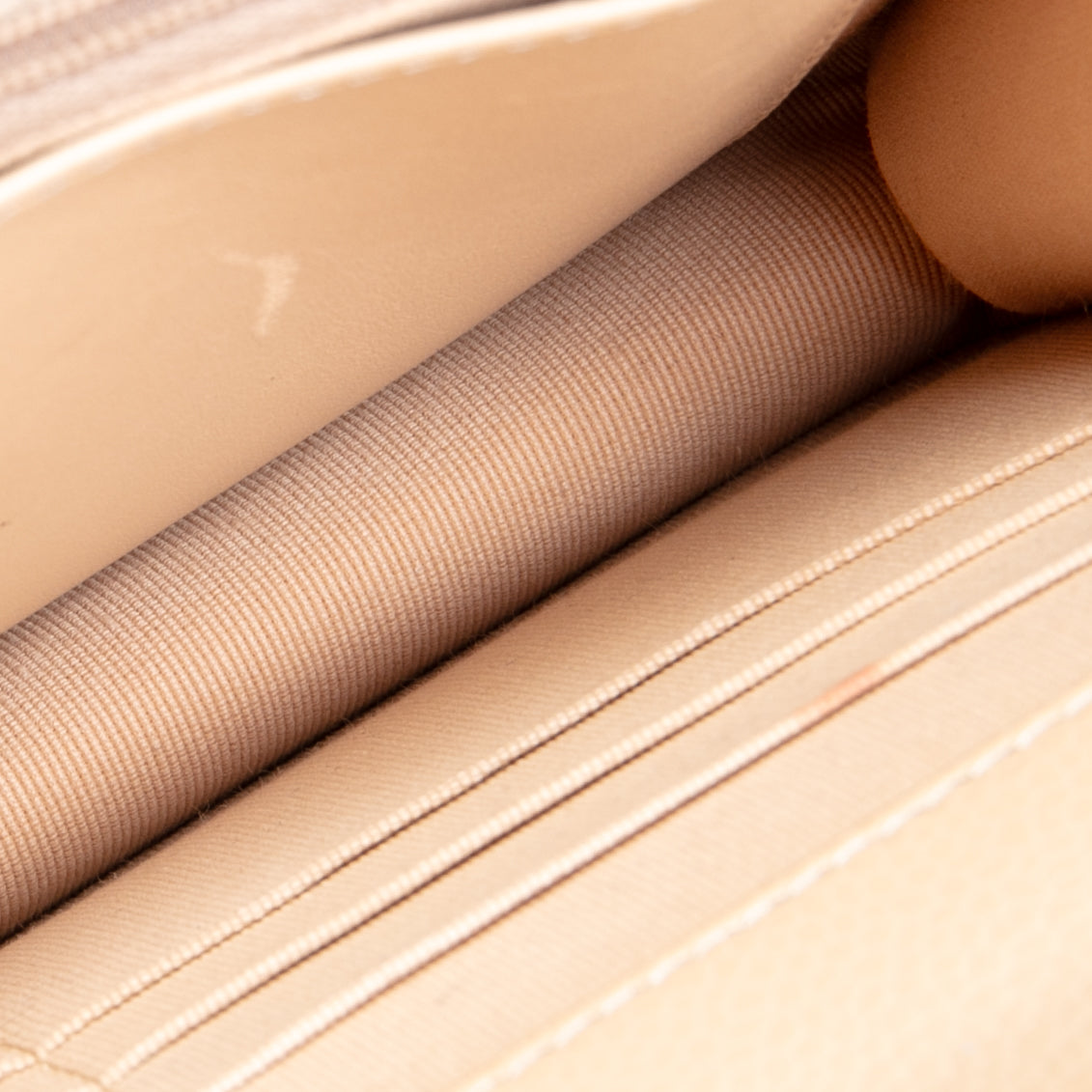 CHANEL Classic Wallet On Chain- Quilted Caviar Beige