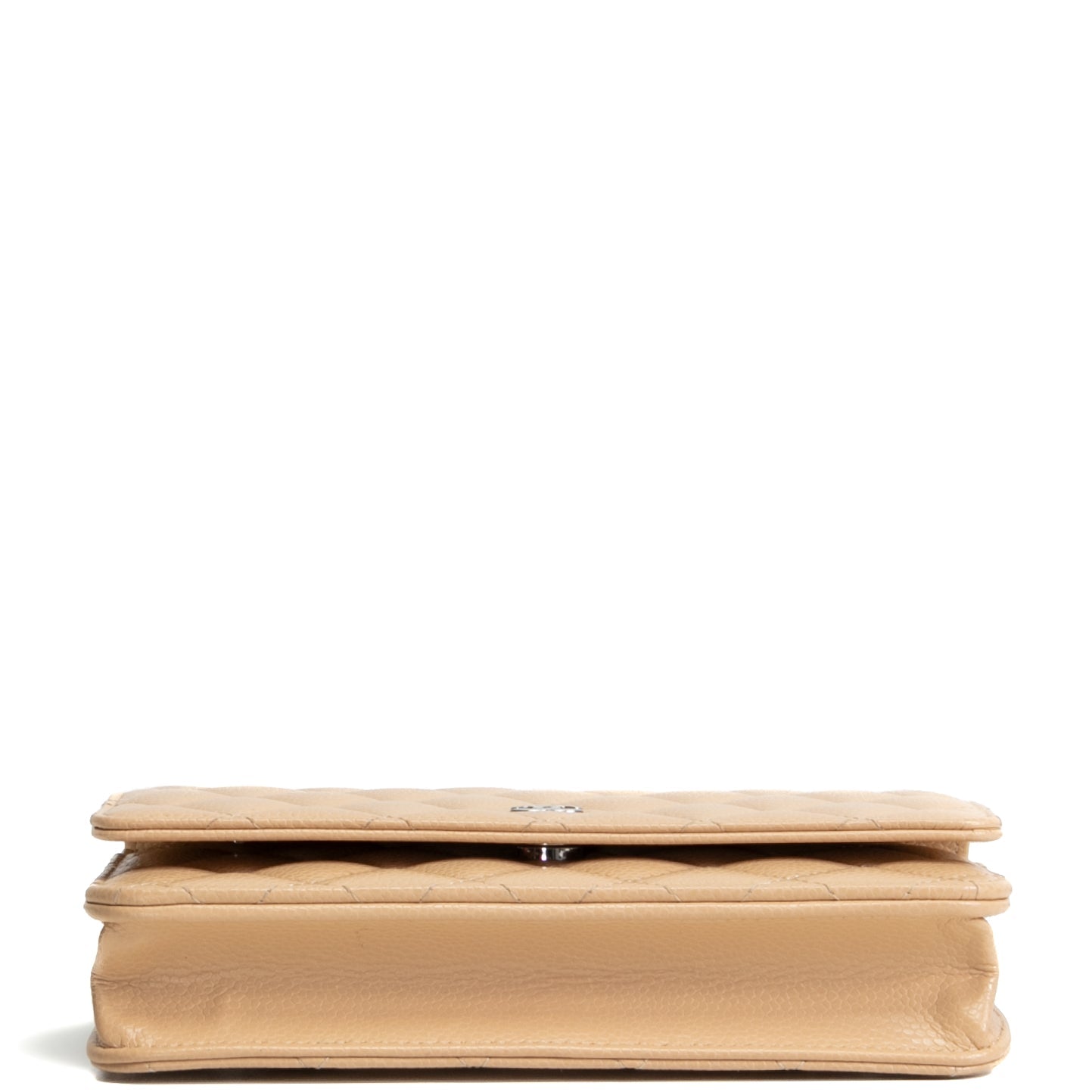 CHANEL Classic Wallet On Chain- Quilted Caviar Beige