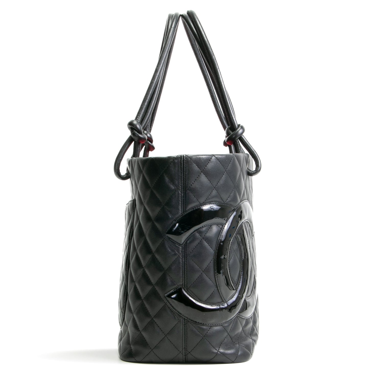 CHANEL Calfskin Quilted Cambon Tote Large- Black