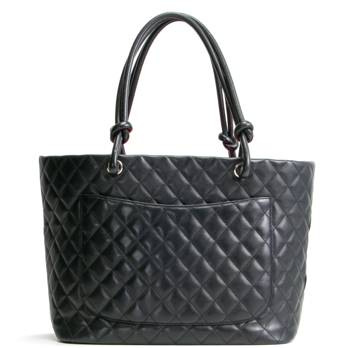 CHANEL Calfskin Quilted Cambon Tote Large- Black
