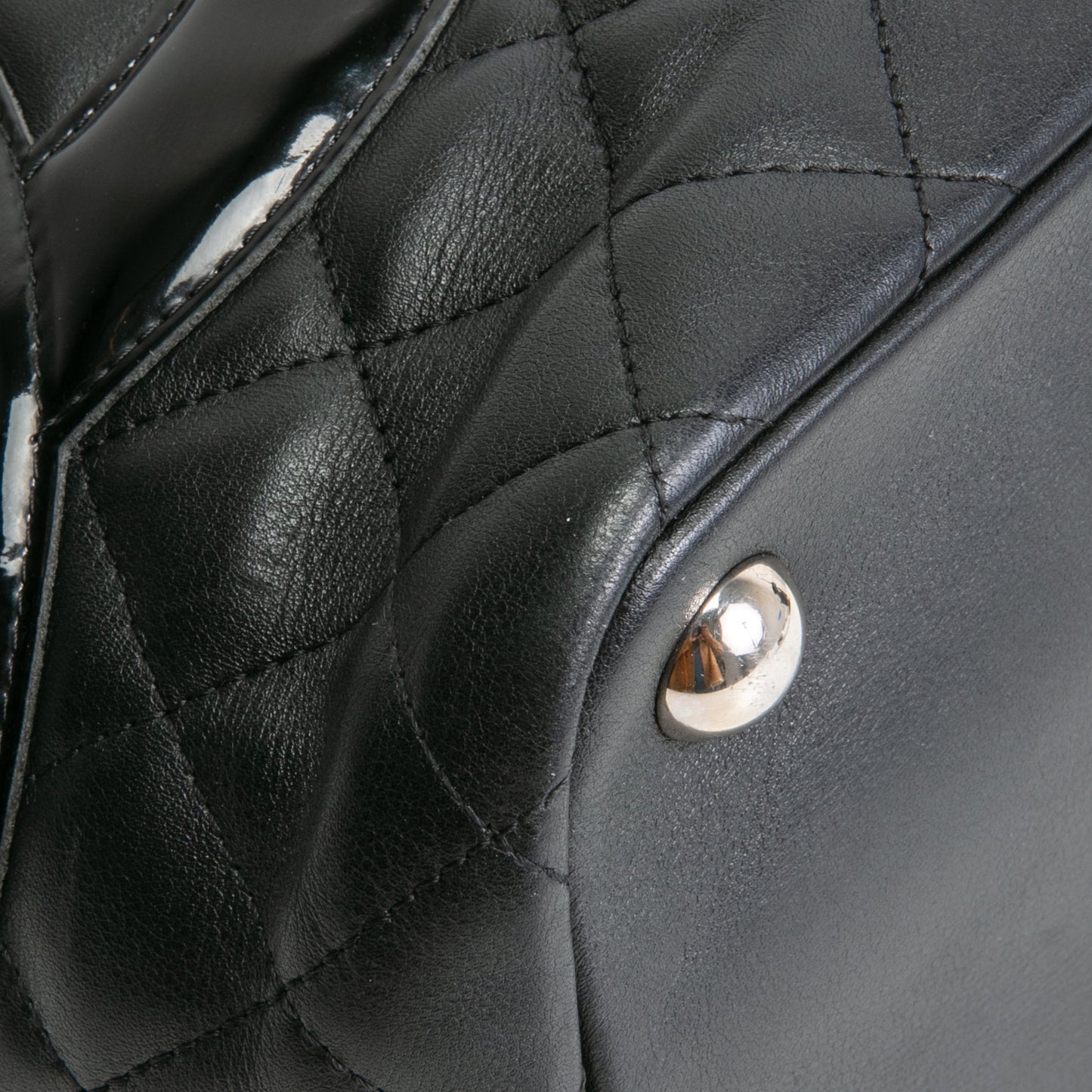 CHANEL Calfskin Quilted Cambon Tote Large- Black