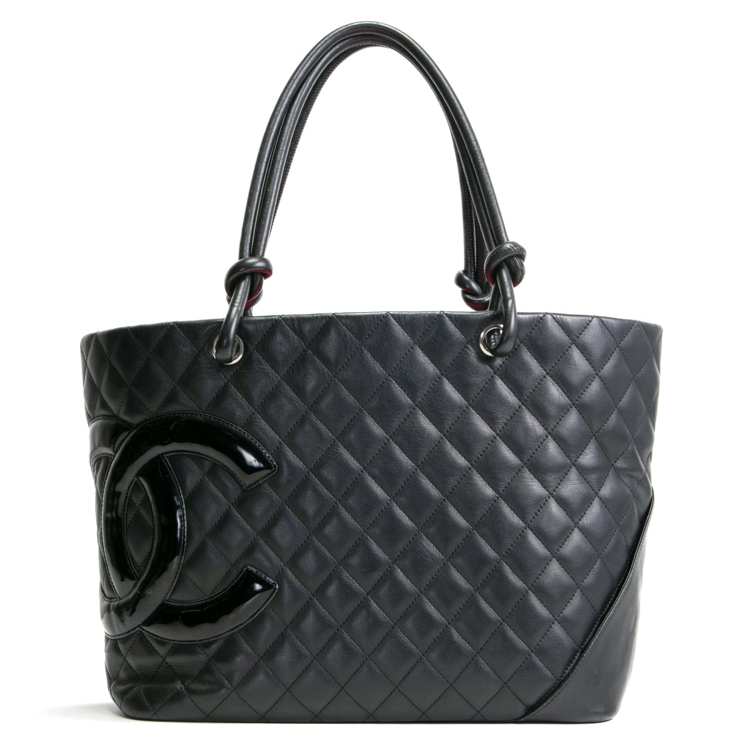 CHANEL Calfskin Quilted Cambon Tote Large- Black