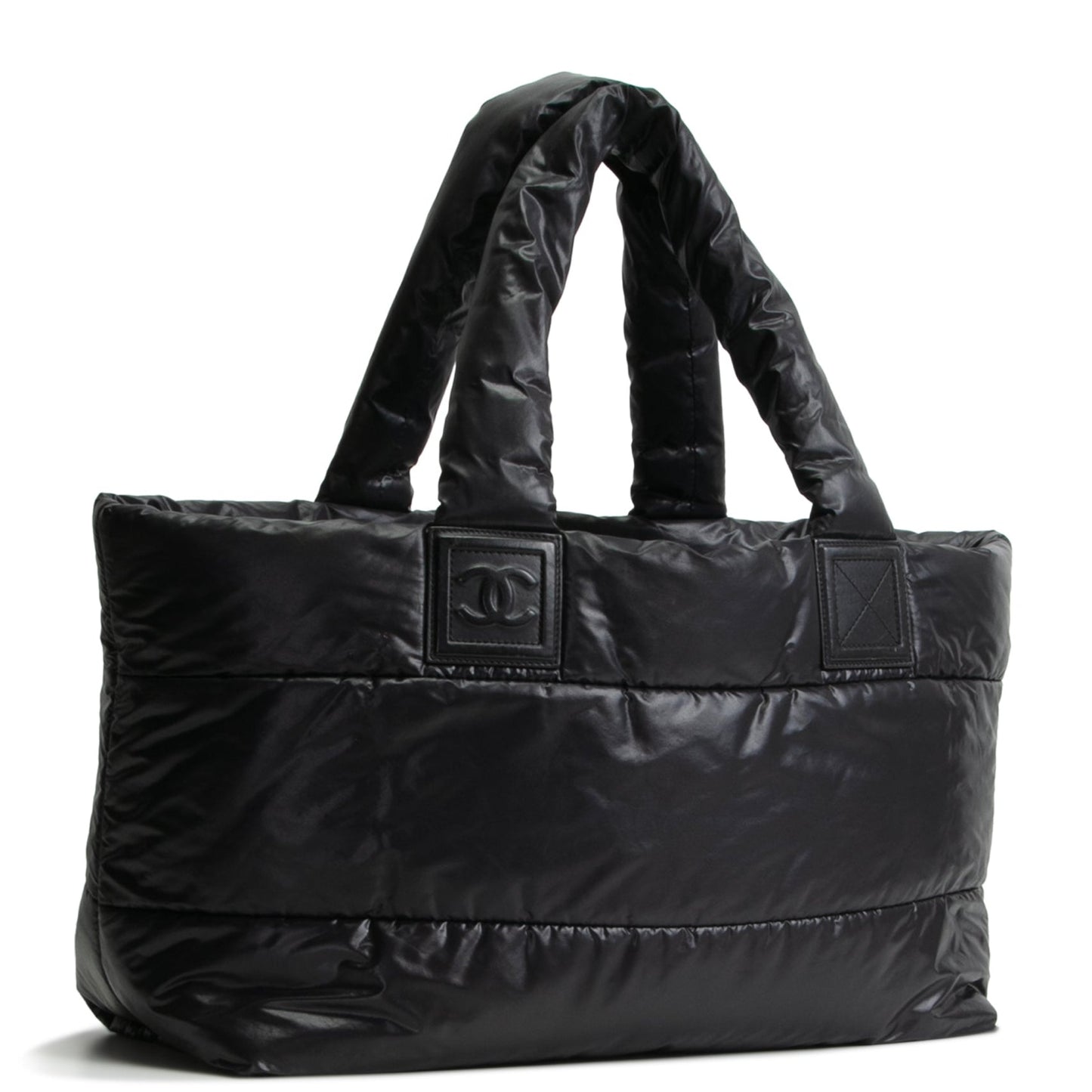 CHANEL CoCo Cocoon Reversible Tote Nylon Medium- Black