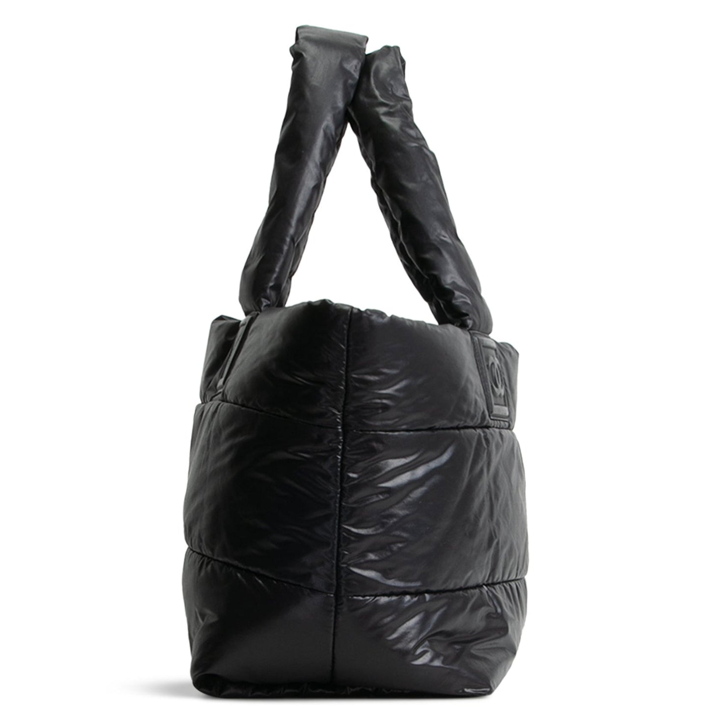 CHANEL CoCo Cocoon Reversible Tote Nylon Medium- Black
