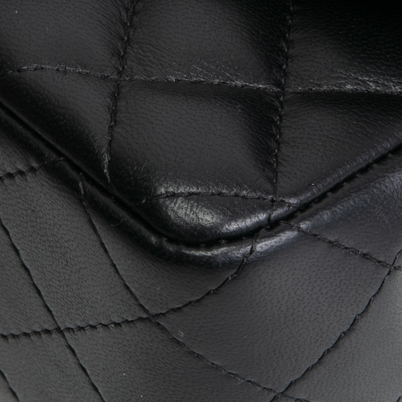 CHANEL Lambskin Quilted Rectangular Mini Flap Bag - Black