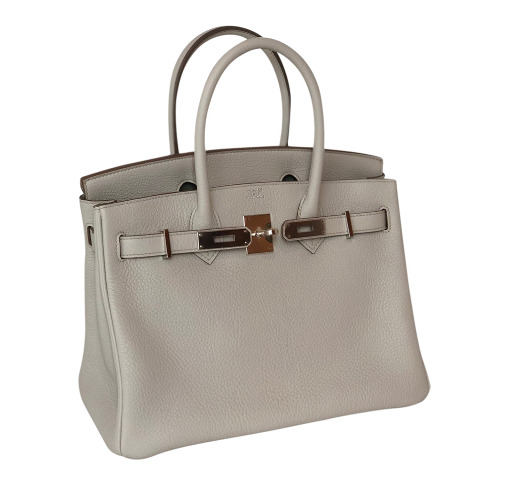 Hermès Birkin 30 Gris Perle Togo PHW