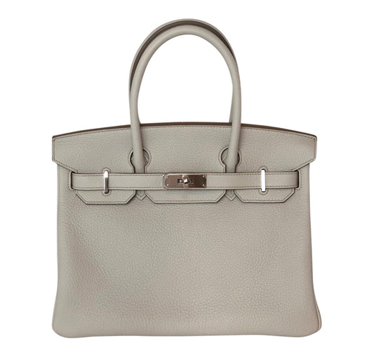 Hermès Birkin 30 Gris Perle Togo PHW