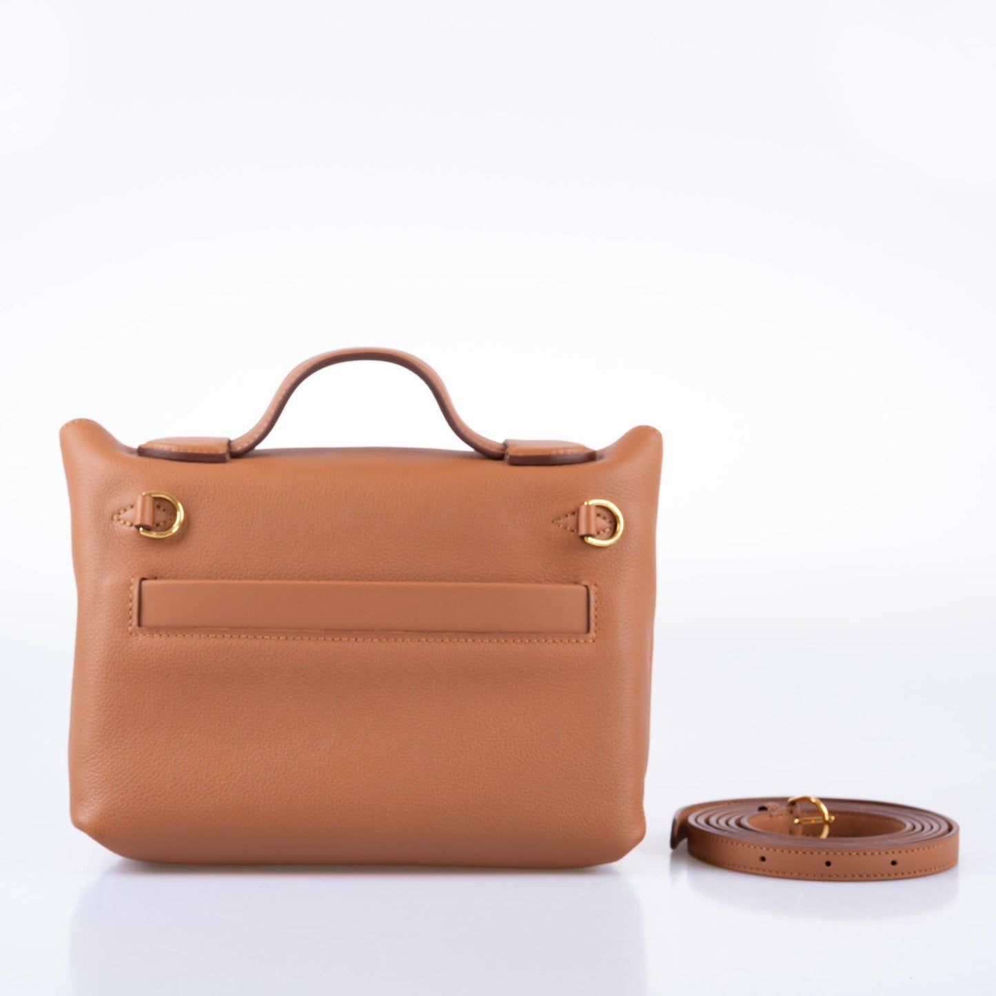 Hermes 24/24 21 Gold Evercolor and Swift Leather Gold Hardware