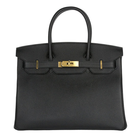 Hermès 30cm Birkin Black Epsom Leather Gold Hardware