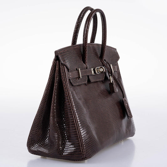 Hermes Birkin 25 Havane Nilo Lizard with Palladium Hardware