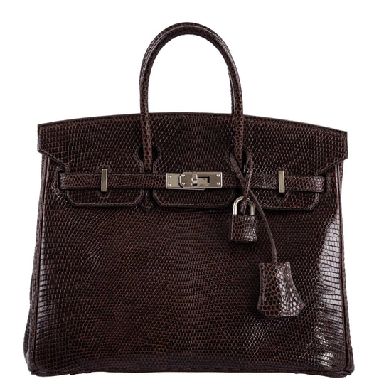 Hermes Birkin 25 Havane Nilo Lizard with Palladium Hardware