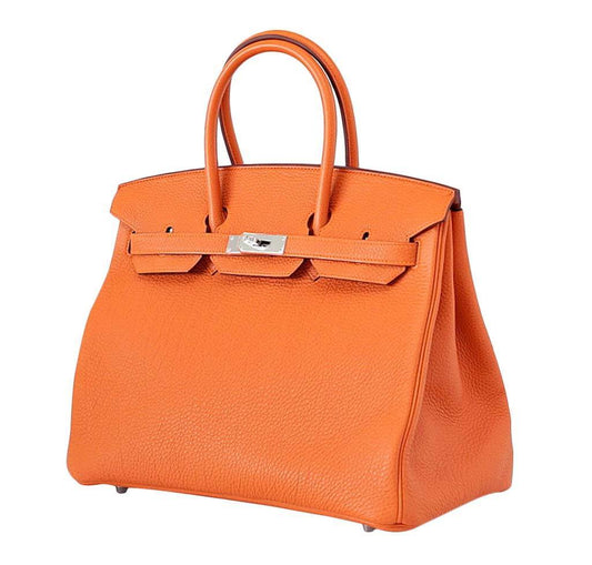 Hermès Birkin 35 Bag H Orange Togo Leather