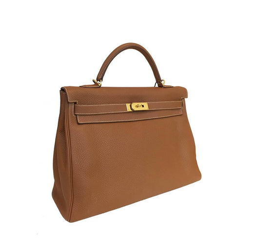 Hermès Kelly 40 Gold Bag GHW