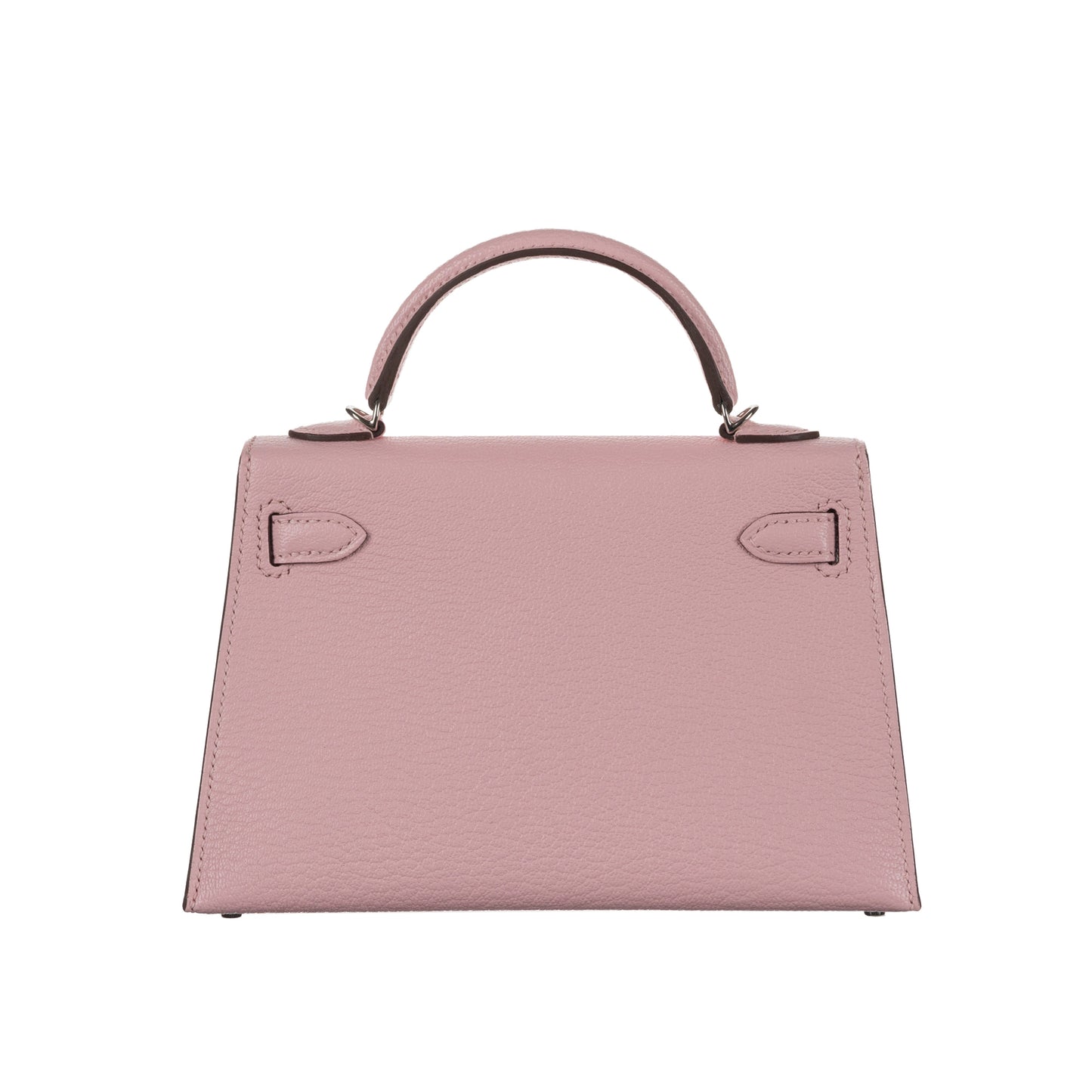 Hermès Kelly II Sellier Mini Rose Sakura Chèvre Leather Palladium Hardware
