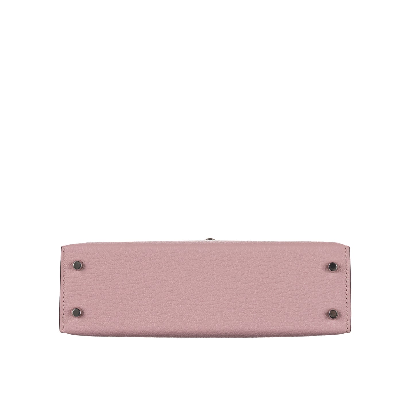 Hermès Kelly II Sellier Mini Rose Sakura Chèvre Leather Palladium Hardware