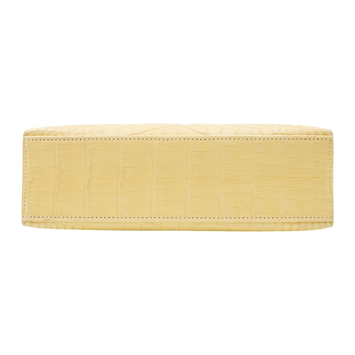 Hermès Kelly Pochette Vanille Matte Alligator Gold Hardware