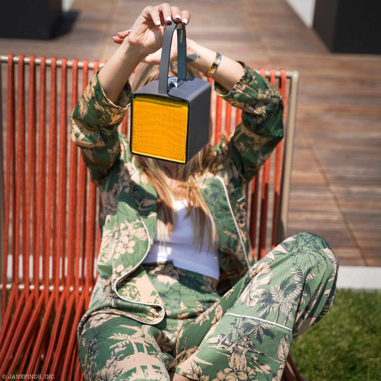 Hermes Minaudière petit h Box Bag, Gray, Saphir, Ambre Porosus Crocodile Silver Hardware