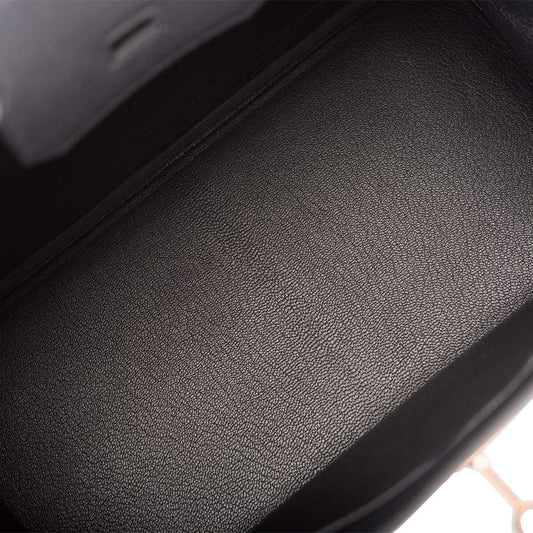 Hermes | Black Togo Birkin with Rose Gold Hardware | 30