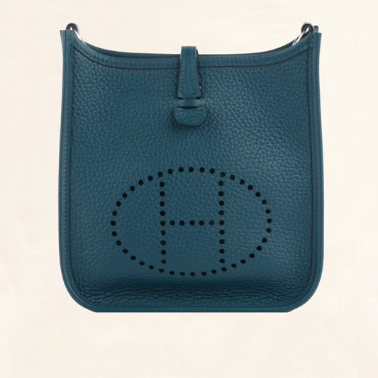 Hermès | Clemence Evelyne III in Colvert Turquoise | PM