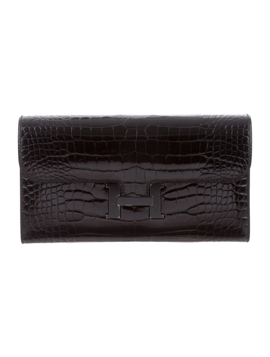 Hermes | So Black Alligator Constance Wallet