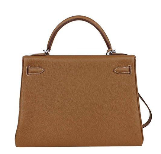 Hermès Kelly 32 Gold Togo Bag PHW