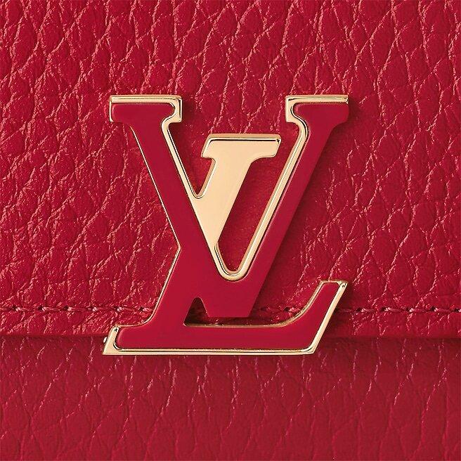 Louis Vuitton CAPUCINES COMPACT WALLET SCARLET
