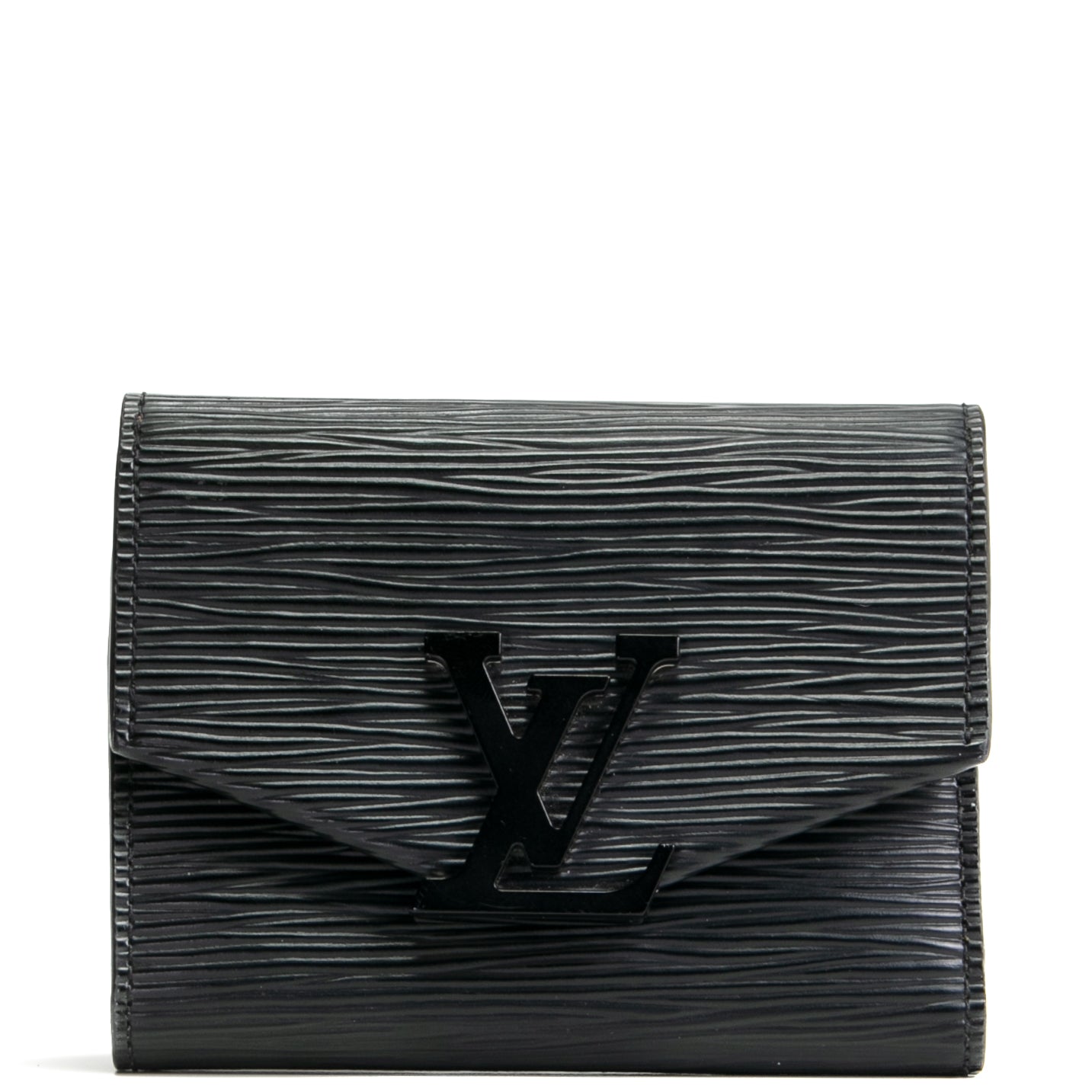 LOUIS VUITTON Epi Grenelle Compact Wallet - Black