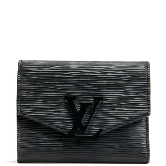 LOUIS VUITTON Epi Grenelle Compact Wallet - Black