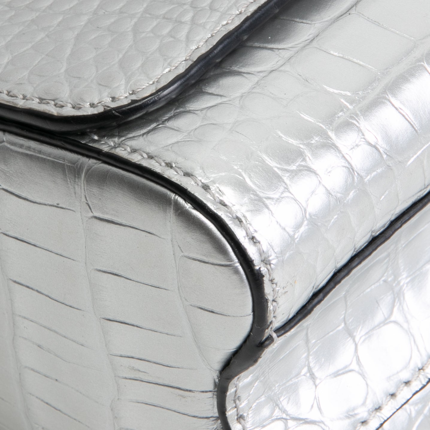 LOUIS VUITTON Crocodile Twist PM - Silver