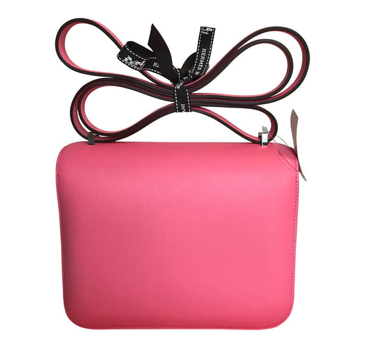 Hermès Constance 18 Bag Rose Azalee Swift PHW