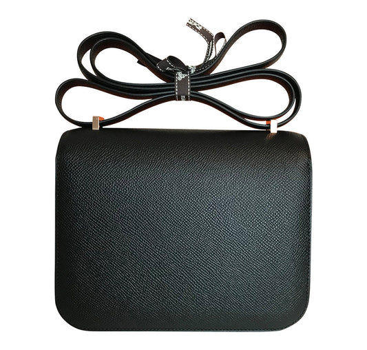 Hermès Constance Mini Bag Noir Epsom Rose Gold HW