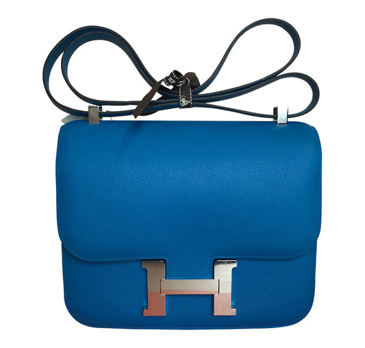 Hermès Constance 24 Bag Bleu Zanzibar Evercolor PHW