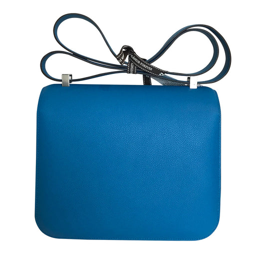 Hermès Constance 24 Bag Bleu Zanzibar Evercolor PHW