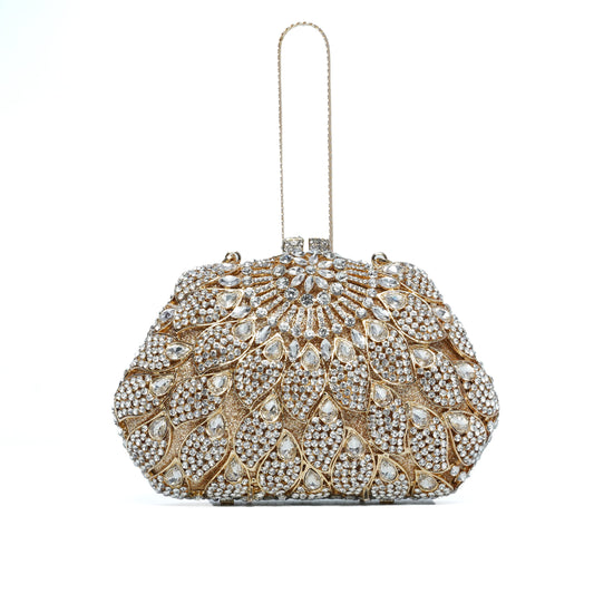 Golden_Silver Jasmin Royal Clutch