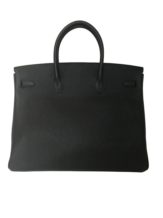 Hermès Birkin 40 Black Bag PHW