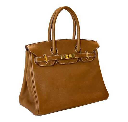 Hermès Birkin 30 Barenia Faubourg Fauve GHW Bag